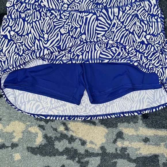 NWT MARYANA LILLY PULITZER LUXLETIC SKORT XL MARTINIQUE BLUE - Picture 2 of 8